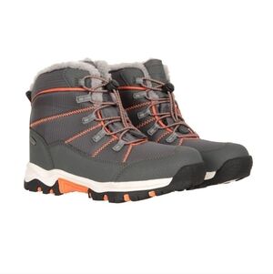 Gray and Orange Winter Boots Mountain Warehouse